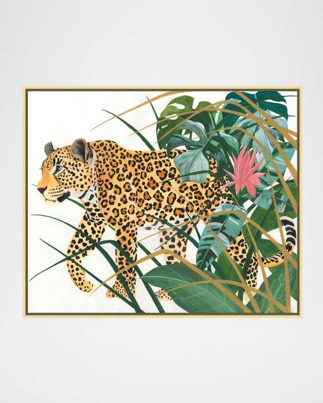 "Wonder through the Jungle" Framed Giclee by Edith Han, 47.75" x 39.75"